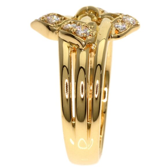 DIOR 18k Yellow Gold Diamond Ring - Picture 3 of 11